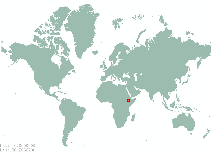 Gebeya Guba in world map