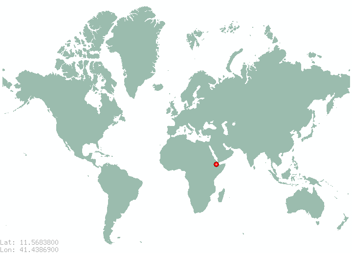 Asaita in world map